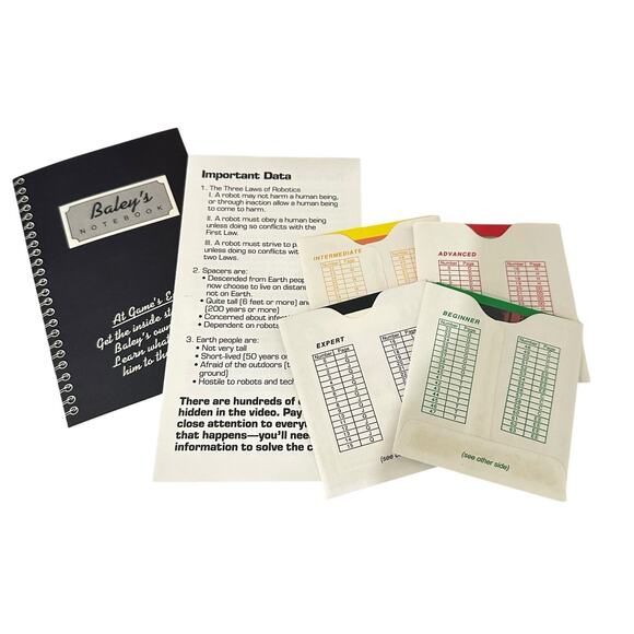 Vintage 1988 Isaac Asimov Robots VCR Mystery Game by Kodak - Complete! - Picture 10 of 10